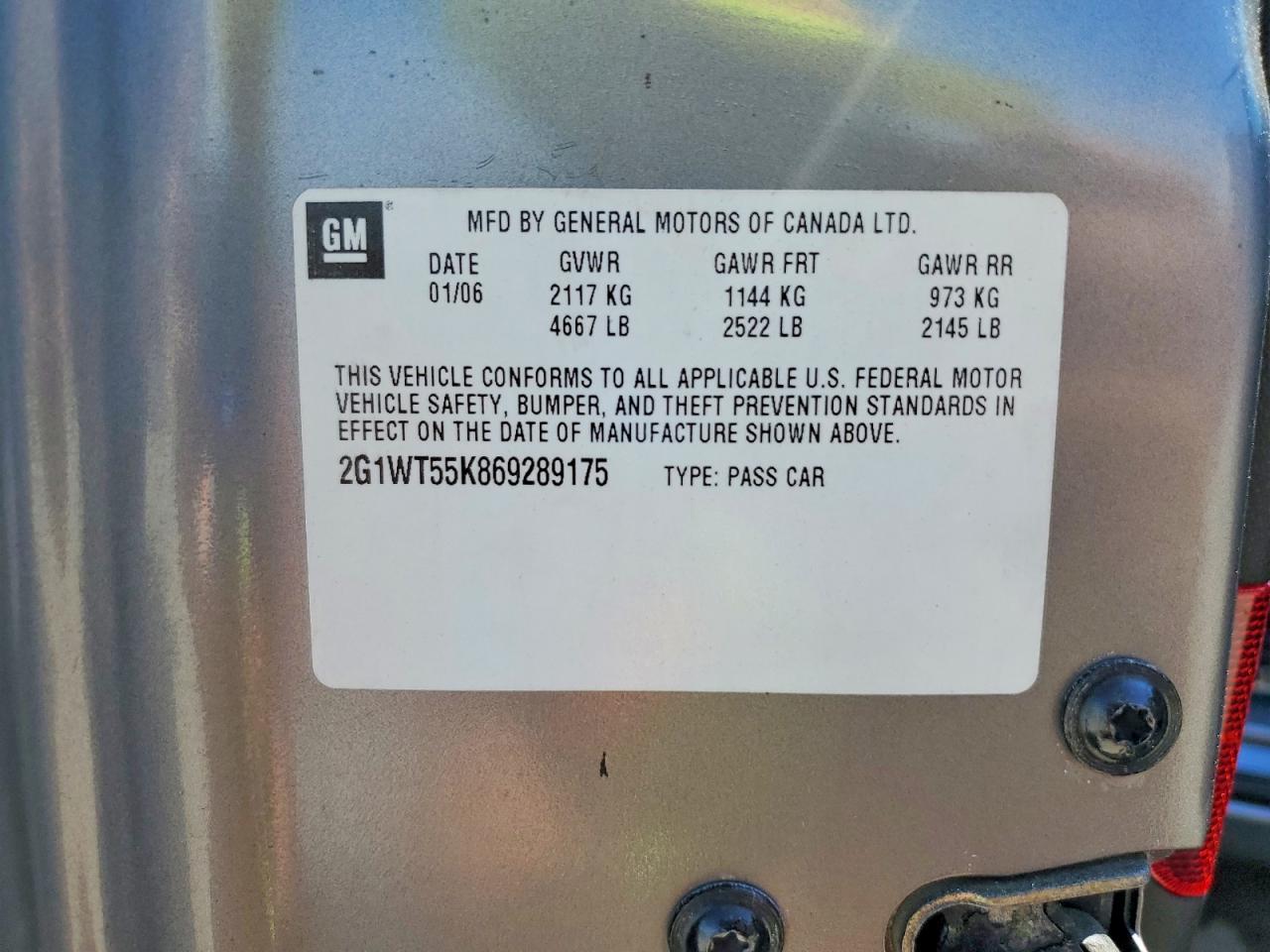 2006 Chevrolet Impala lt