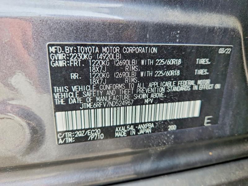 2022 Toyota Rav4 Hybrid xse