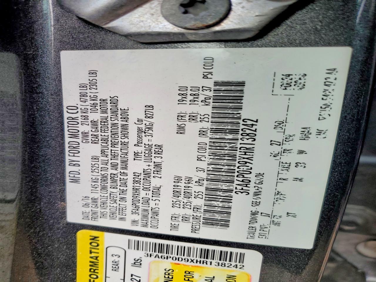 2017 Ford Fusion Titanium