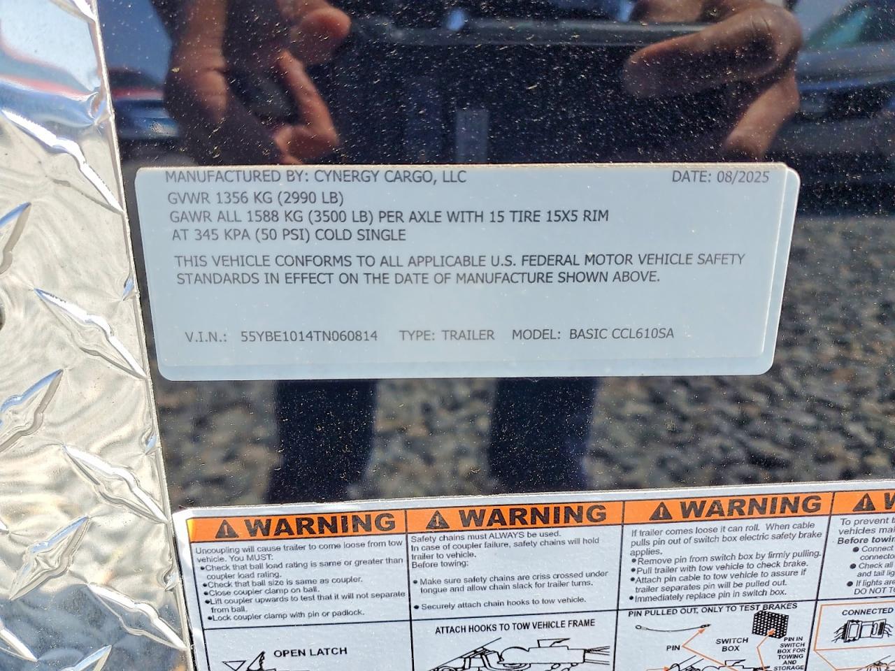 2026 Cynergy Cargo Basic CCL610SA Enclosed Cargo Trailer