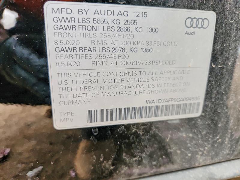 2016 Audi Q5 Premium Plus S-line