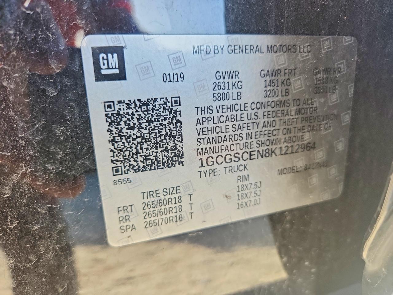 2019 Chevrolet Colorado LT