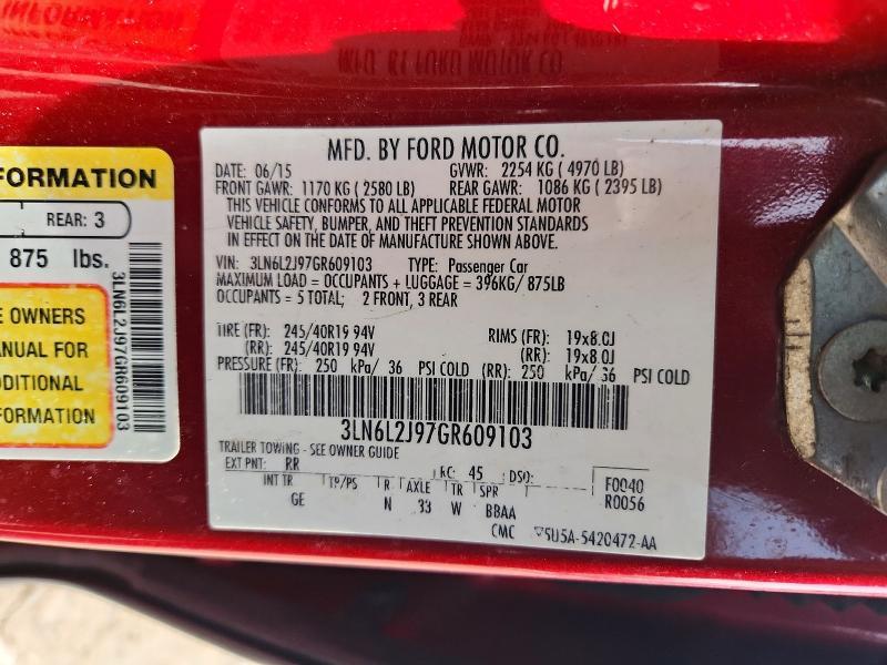 2016 Lincoln Townhouse MKZ