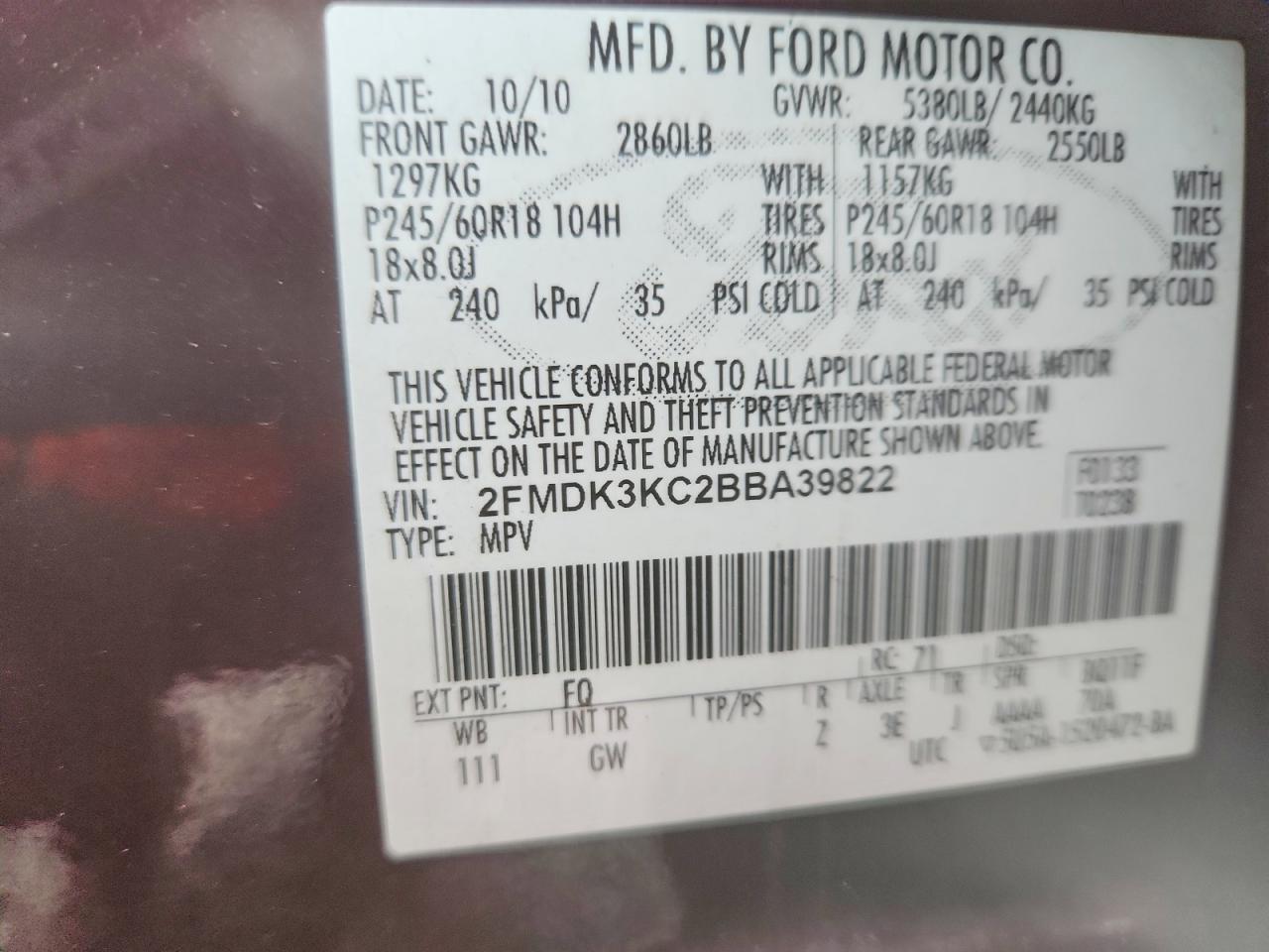 2011 Ford Edge Limited