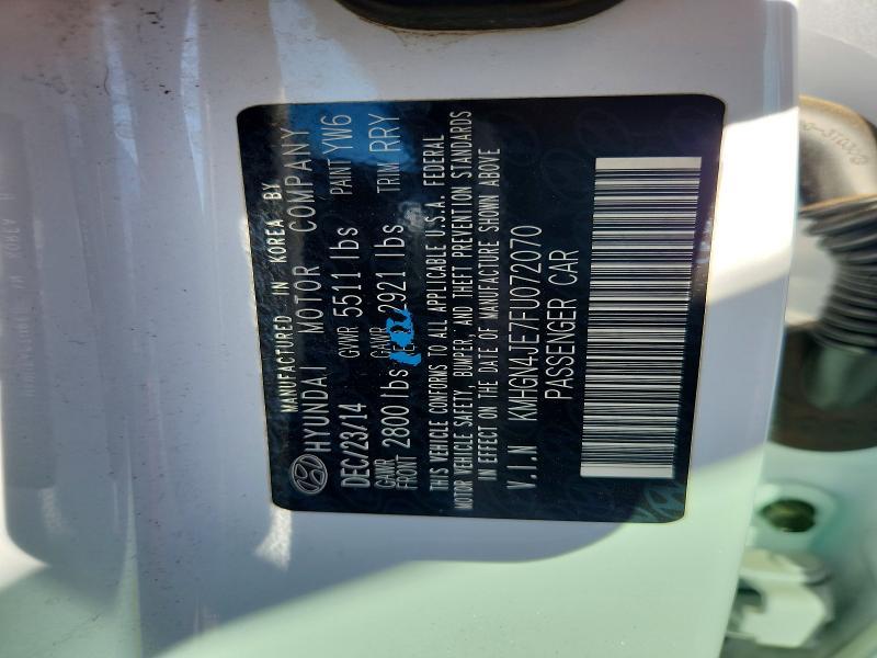 2015 Hyundai Genesis 3.8l