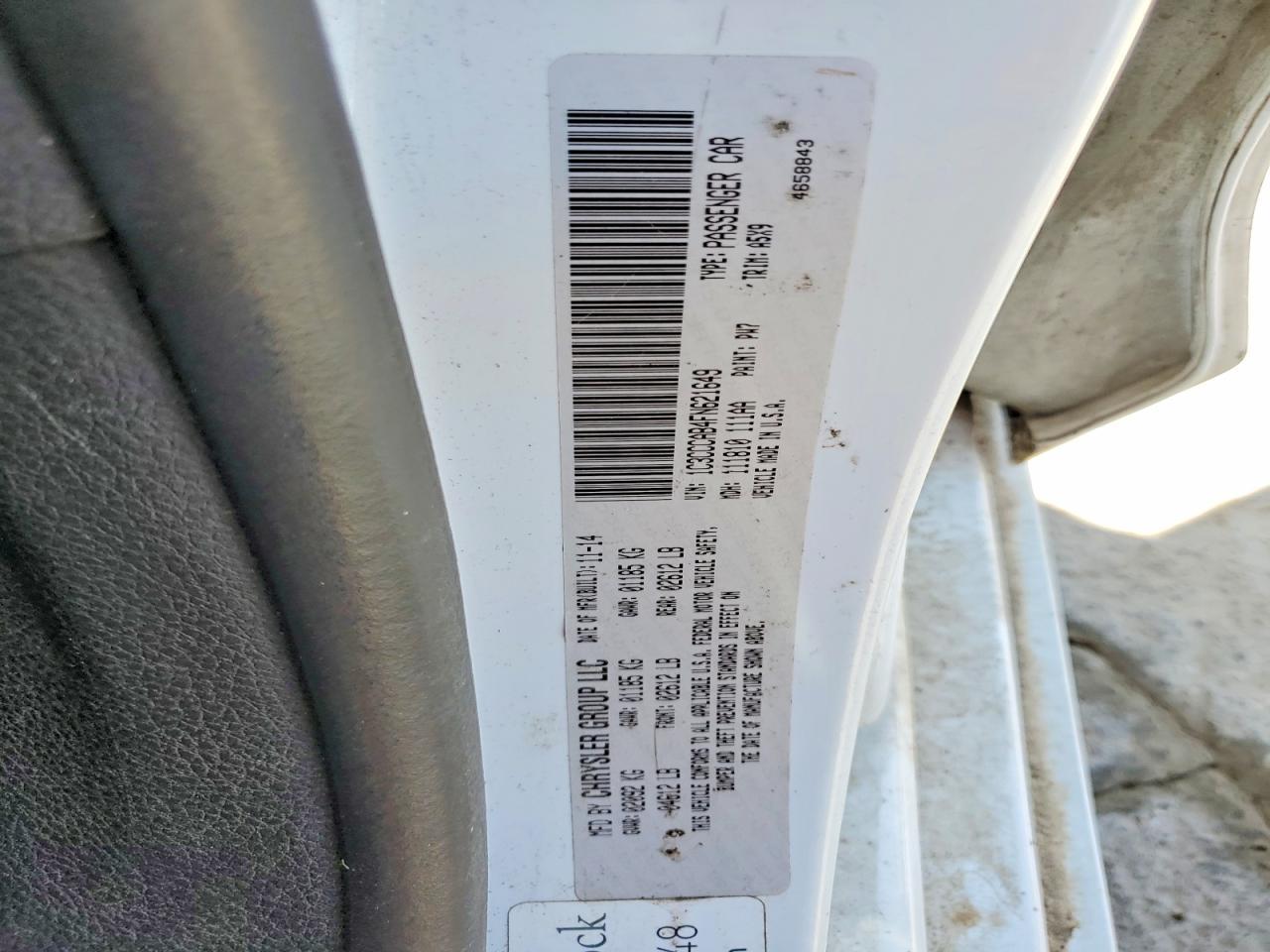 2015 Chrysler 200 Limited