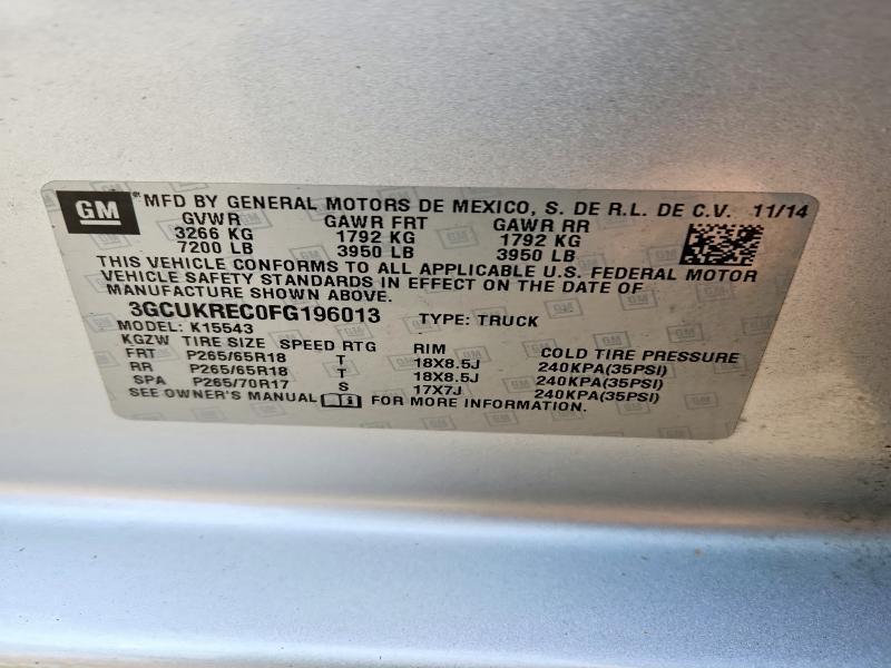 2015 Chevrolet Silverado K1500 LT