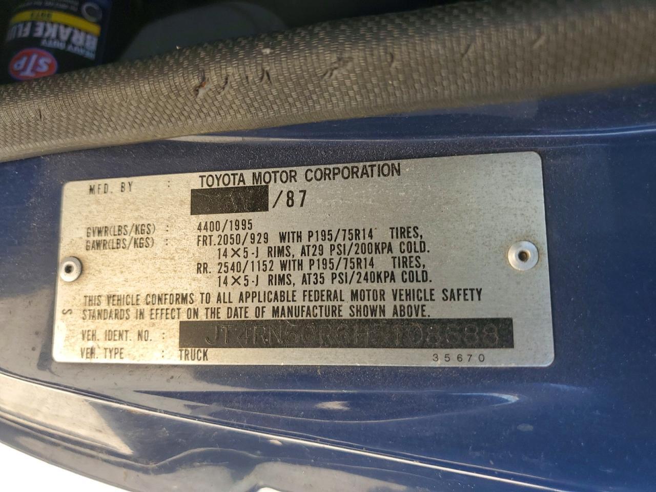 1987 Toyota Pickup Base