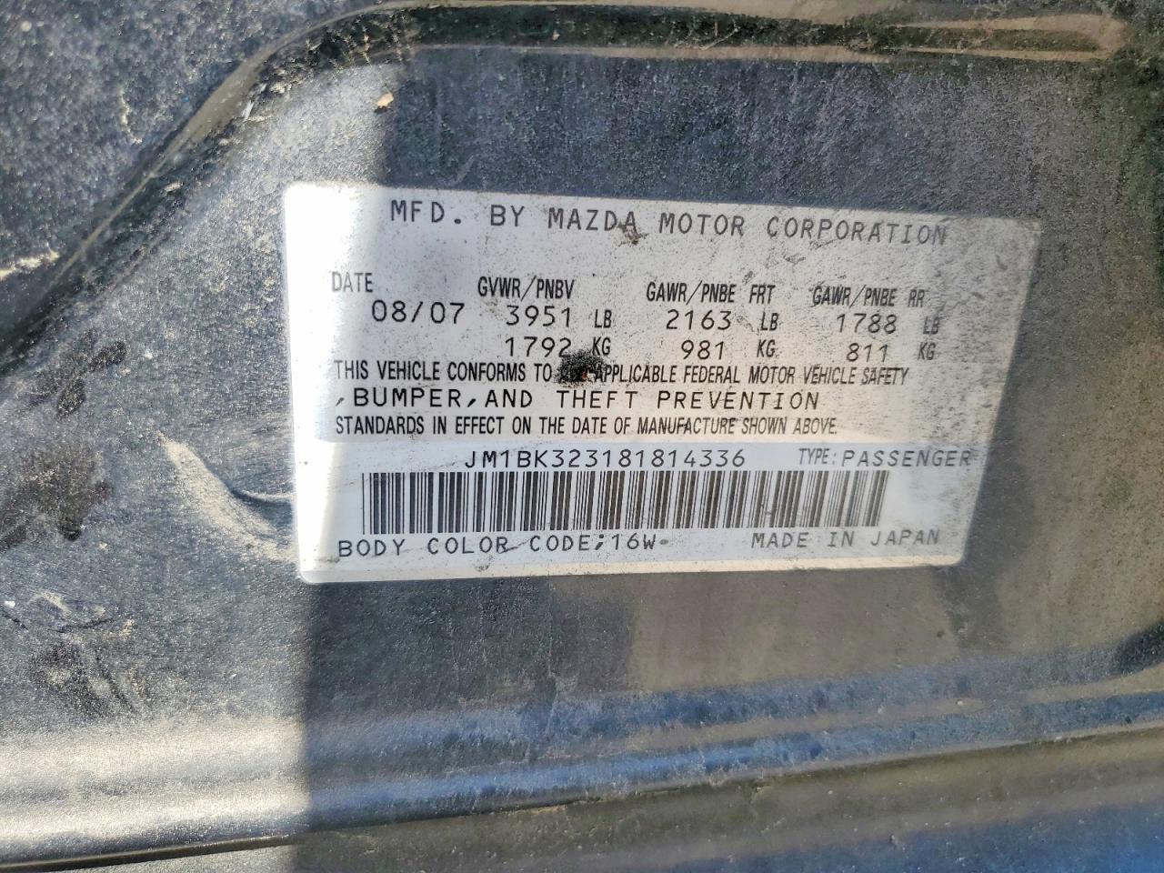 2008 Mazda 3 S