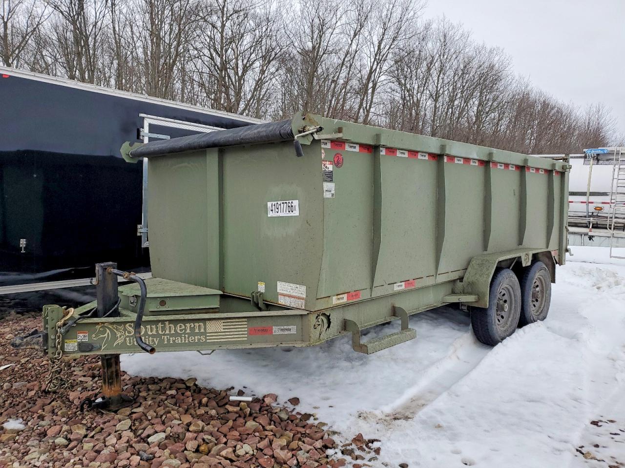 2025 Southern Utilit Y 7X16X4 Dump Trailer
