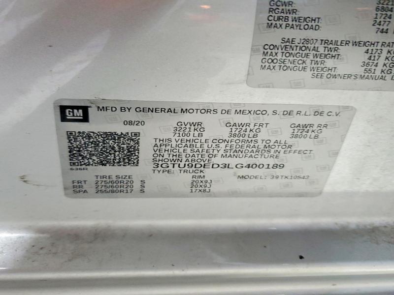 2020 GMC Sierra K1500 slt