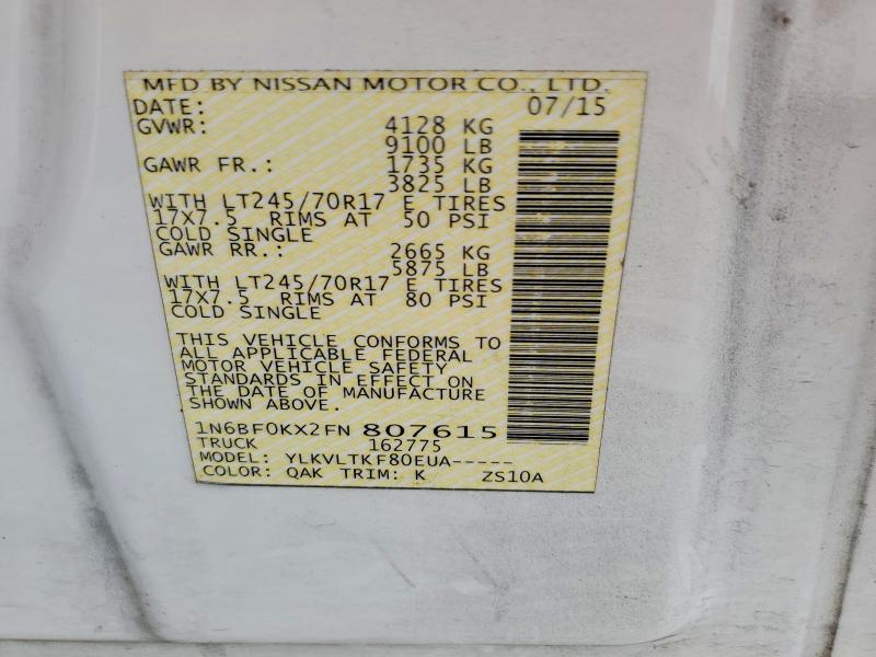 2015 Nissan NV Utility / Service Van