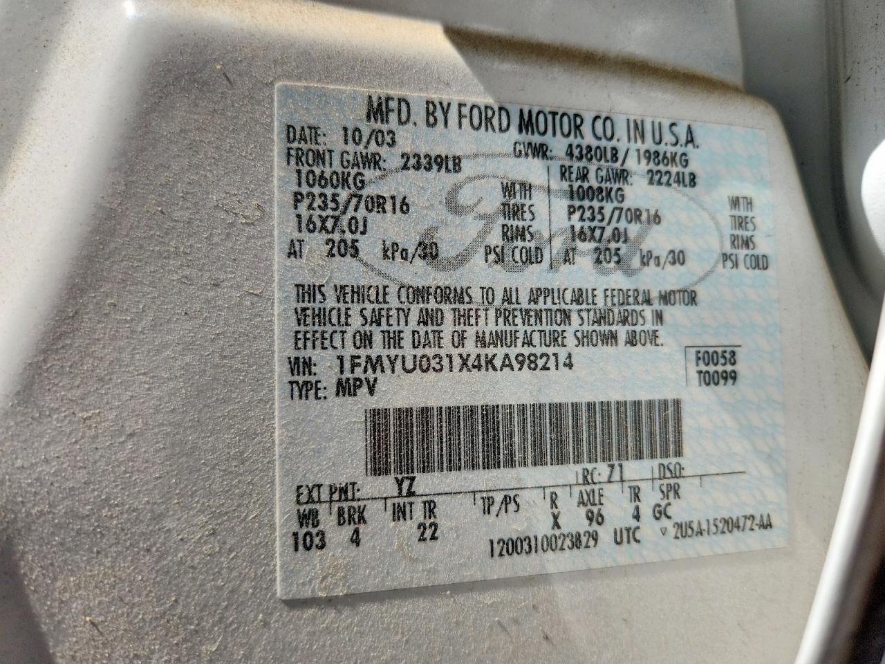 2004 Ford Escape xlt