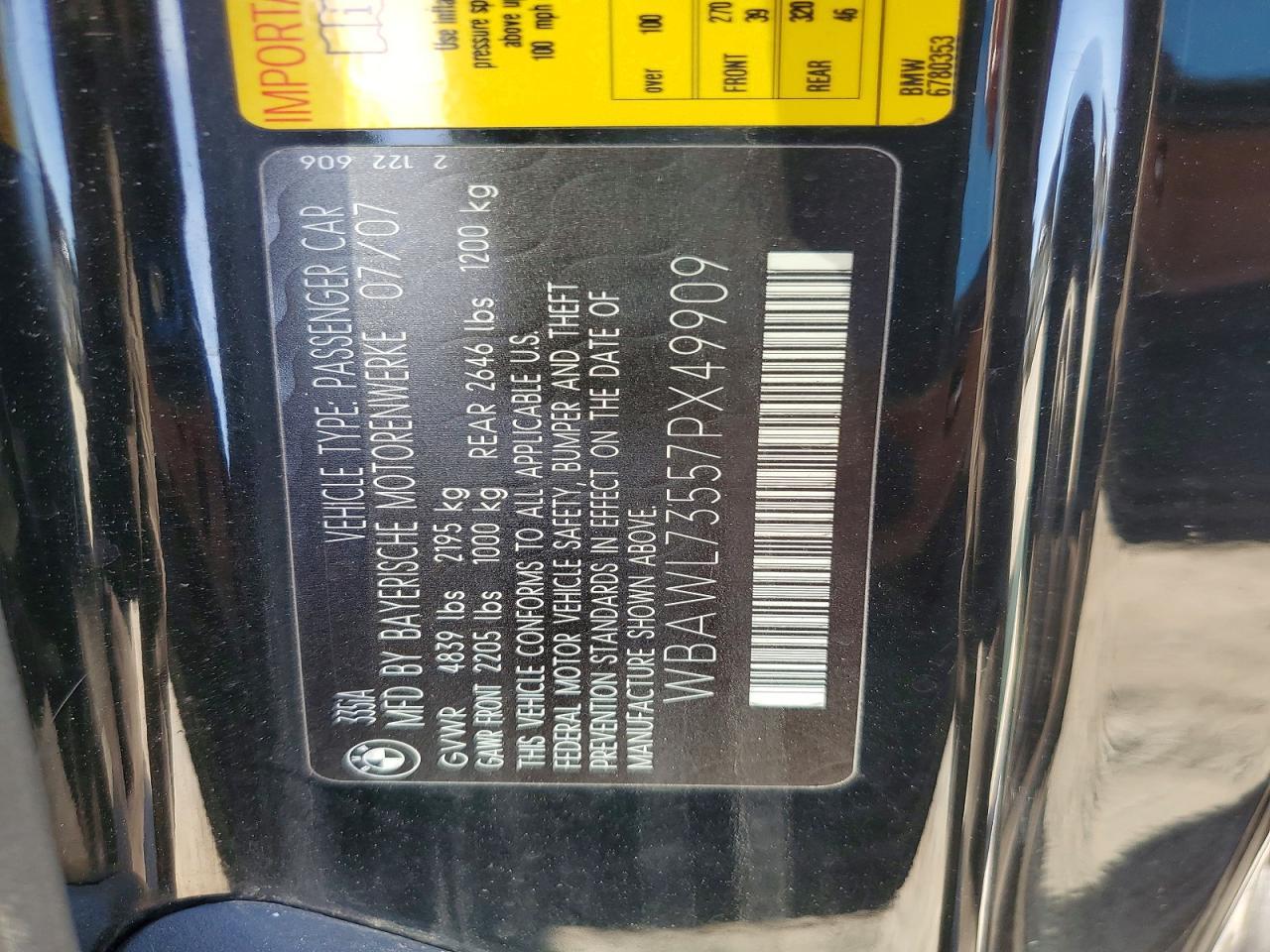 2007 BMW 335 i