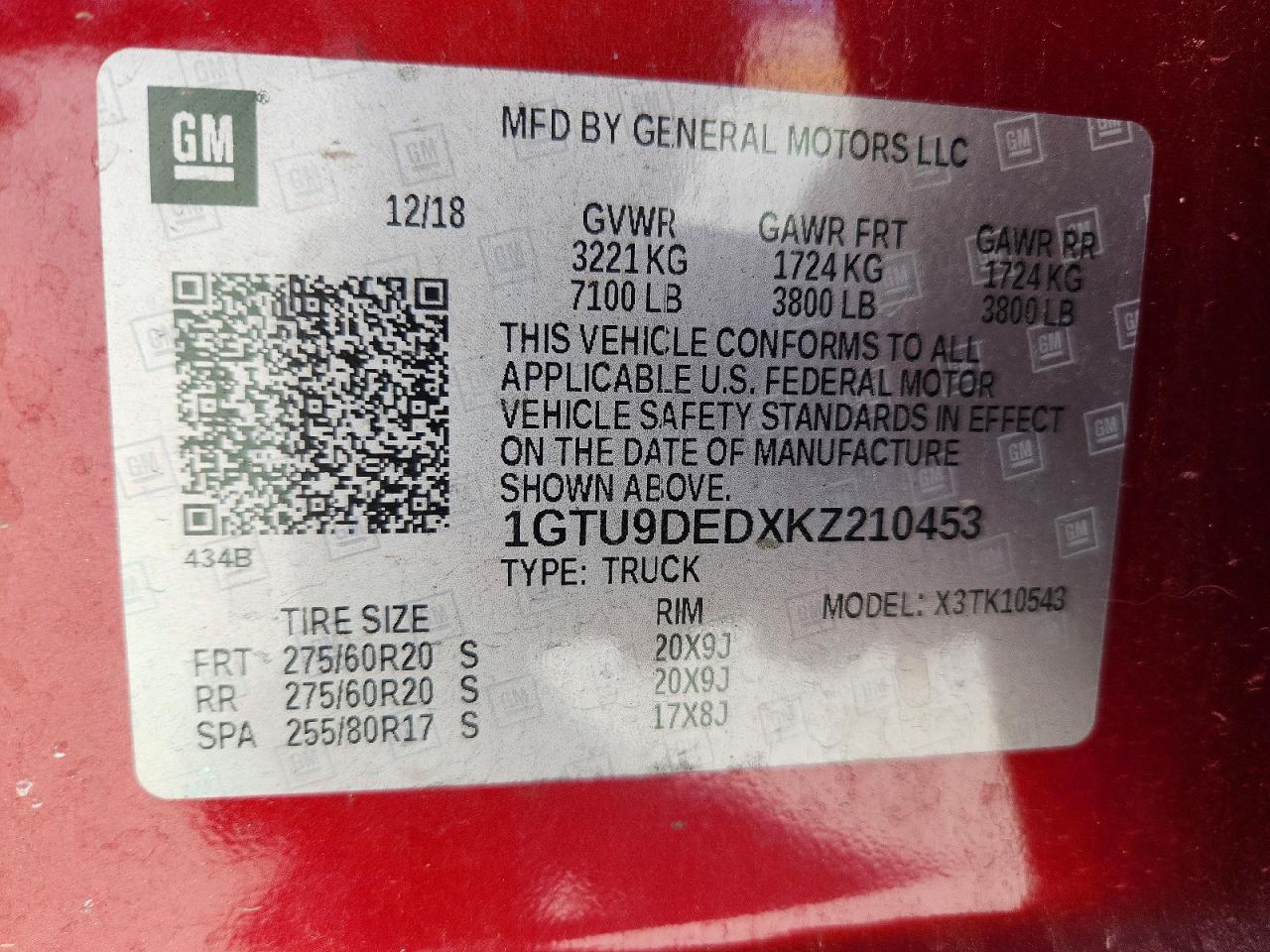 2019 GMC Sierra K1500 SLT