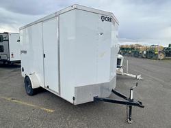 Salvage trucks for sale at Pasco, WA auction: 2022 Crit Erion CT612S3N Enclosed Cargo Trailer