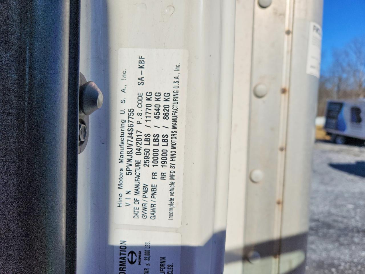 2018 Hino 258 268