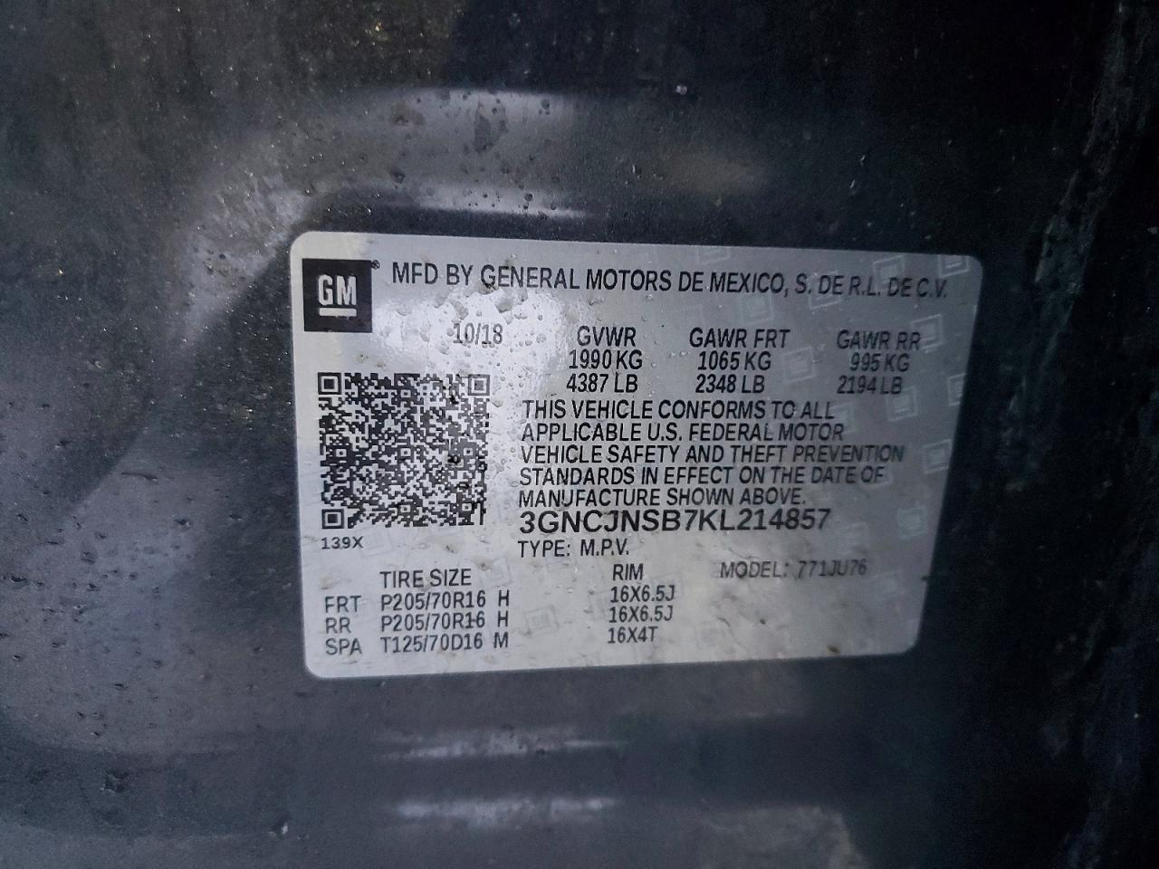 2019 Chevrolet Trax ls