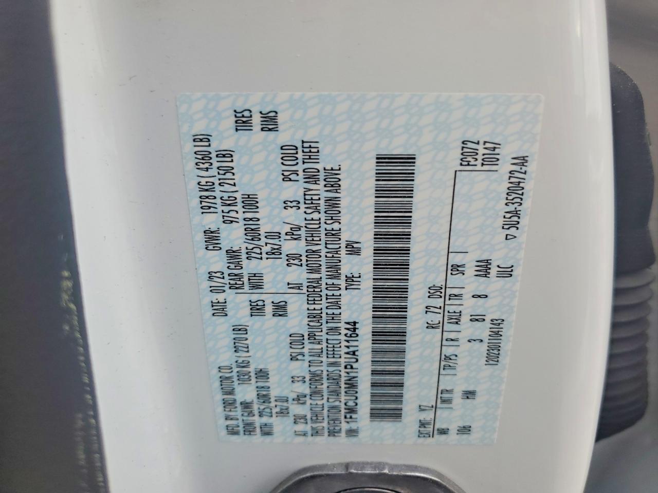 2023 Ford Escape st Line