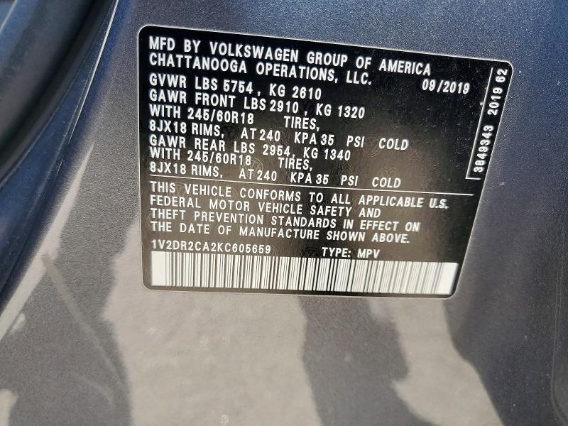 2019 Volkswagen Atlas se