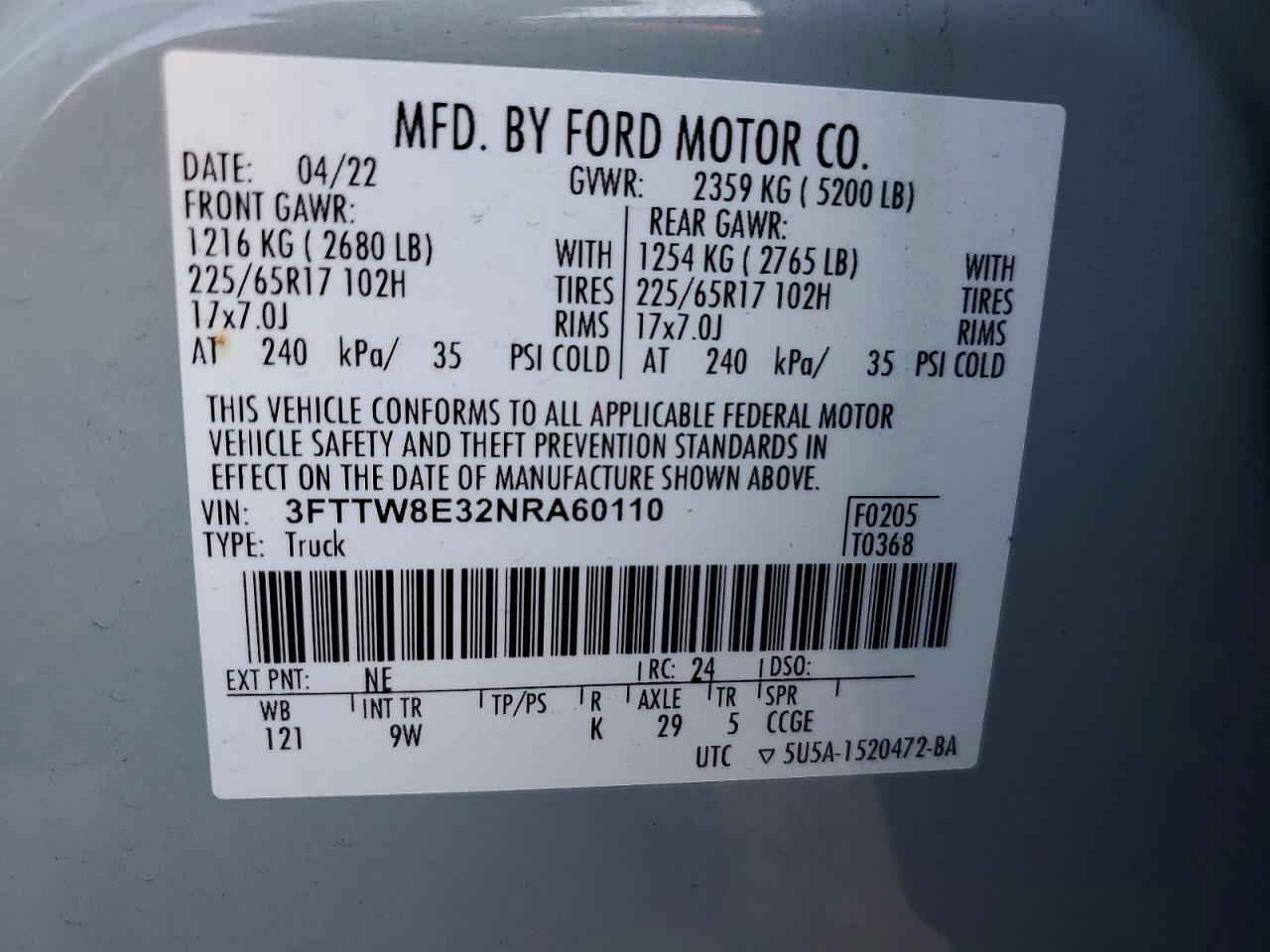 2022 Ford Maverick XL