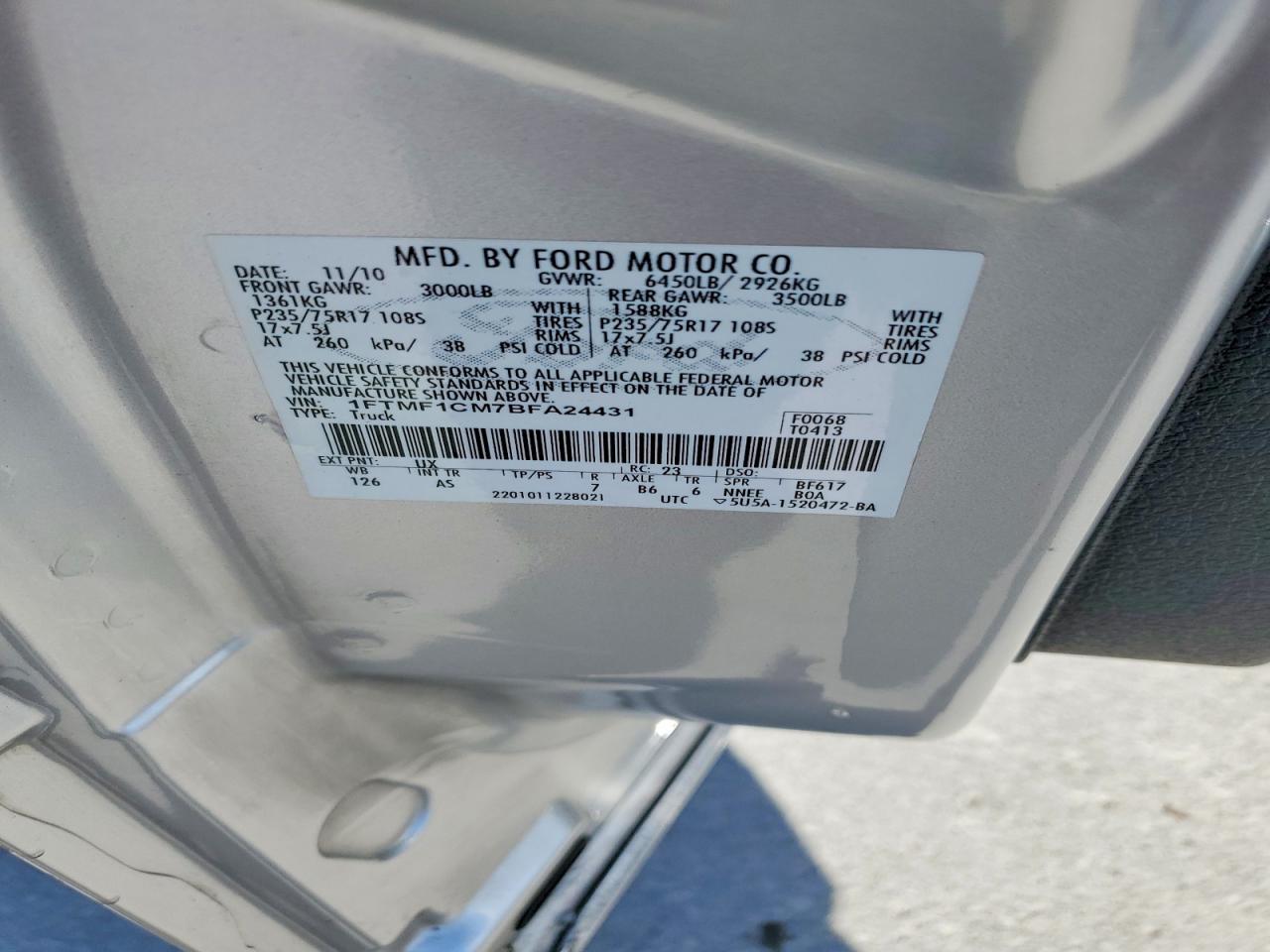 2011 Ford F150
