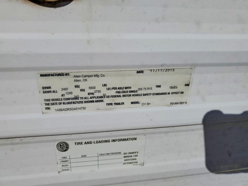 2016 Idle 2016 Allen Idle Time Camper