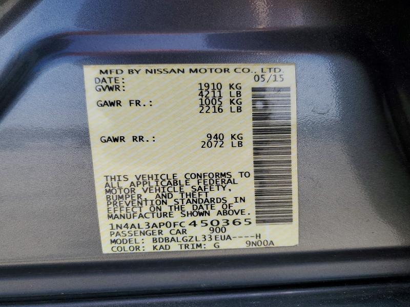 2015 Nissan Altima 2.5 s