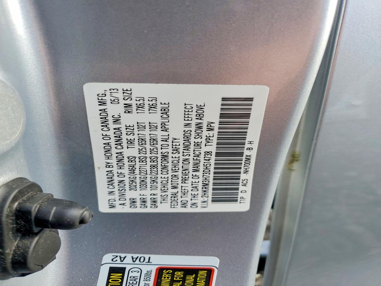 2013 Honda Cr-v exl