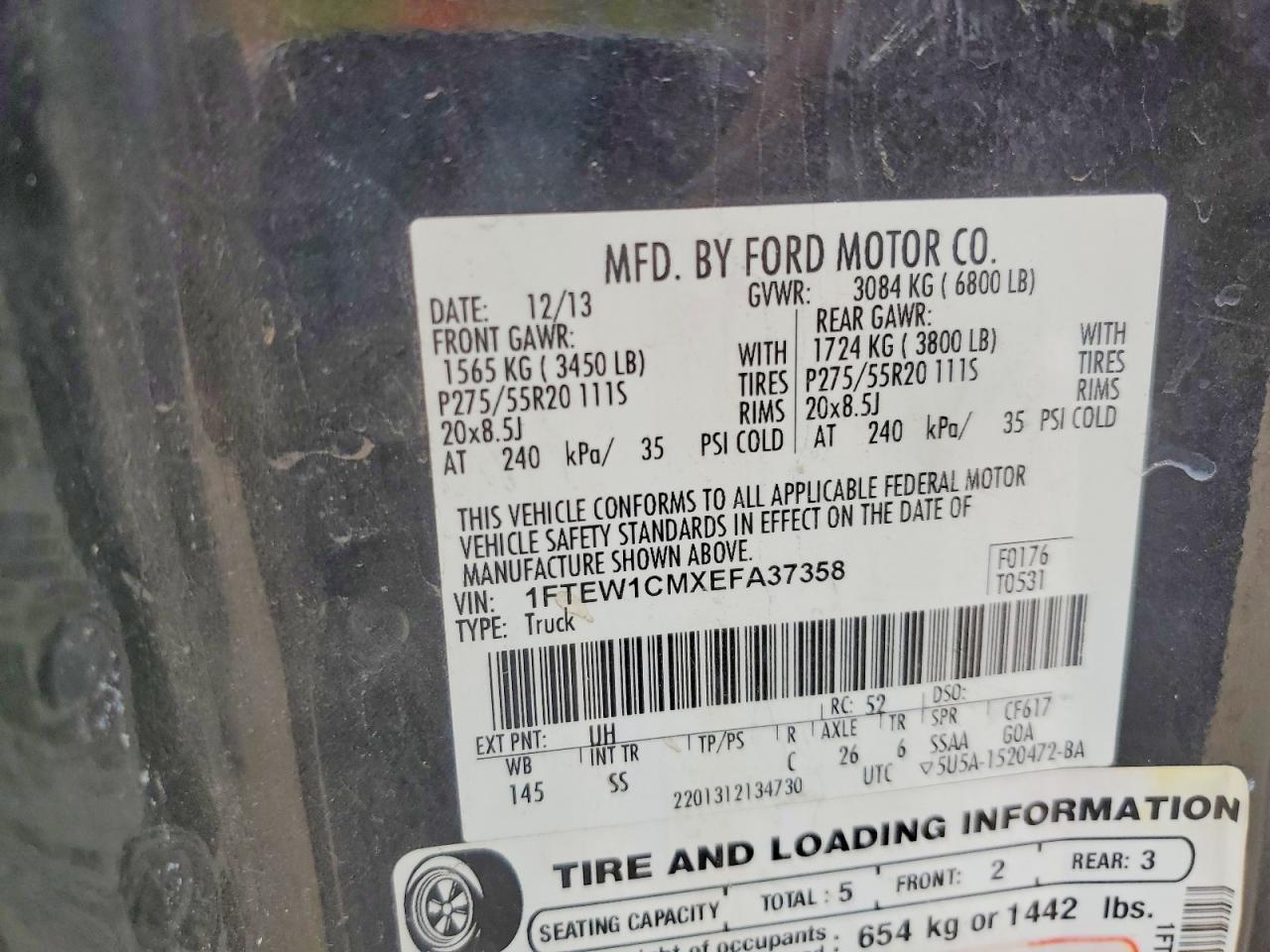 2014 Ford F150 Supercrew