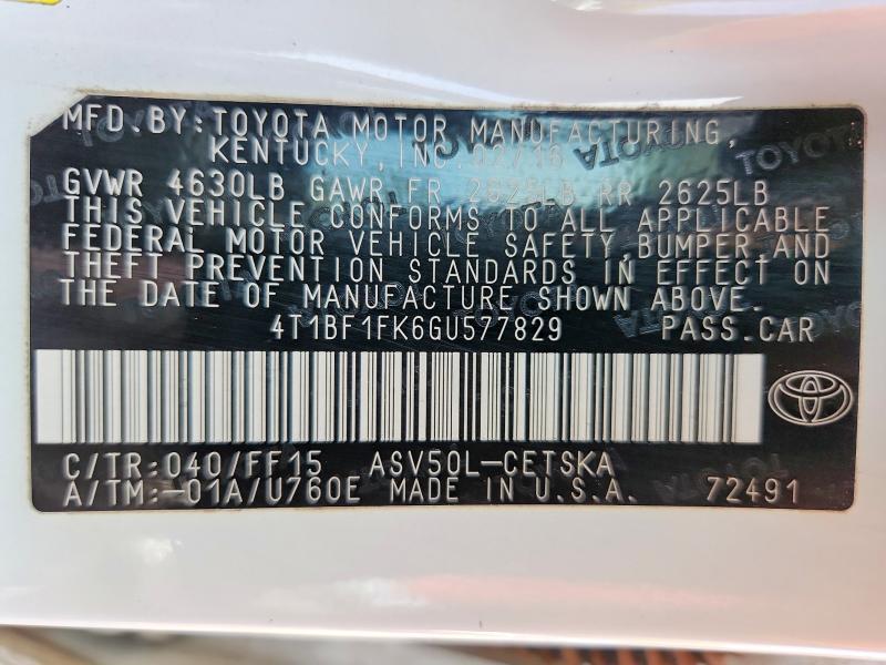 2016 Toyota Camry se