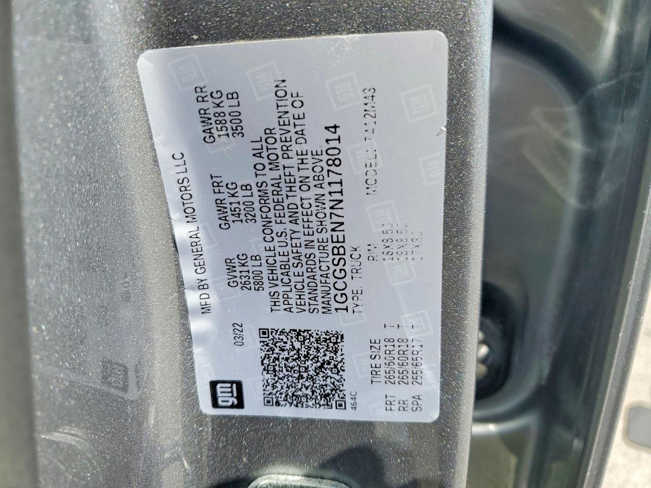 2022 Chevrolet Colorado