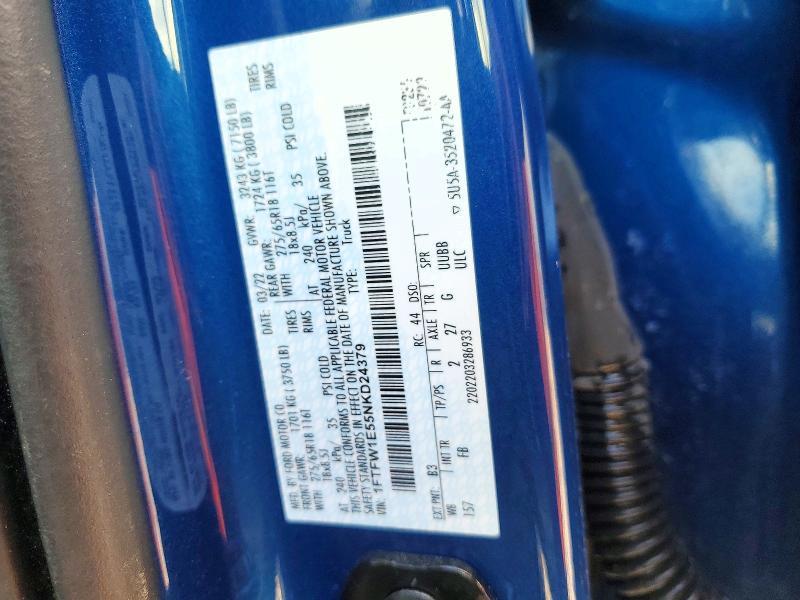 2022 Ford F150 Supercrew