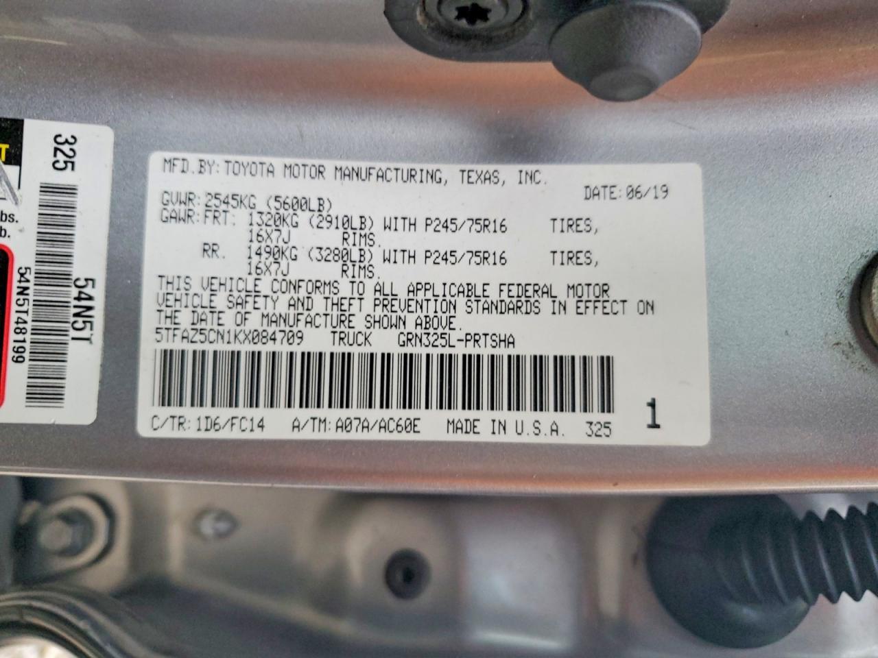 2019 Toyota Tacoma SR5 V6