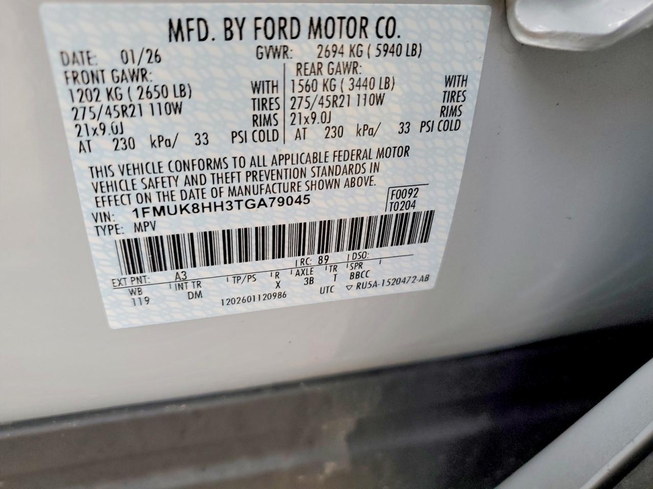 2026 Ford Explorer Platinum