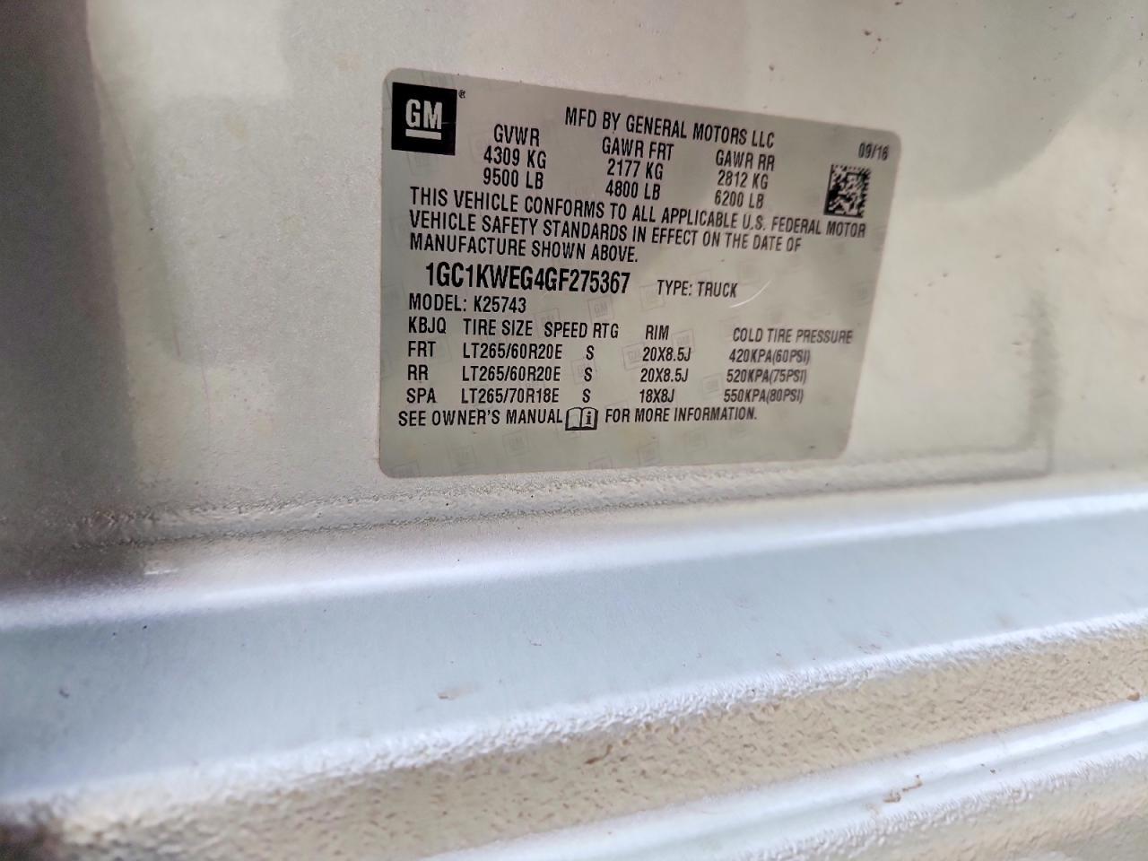 2016 Chevrolet Silverado K2500 Heavy Duty LTZ