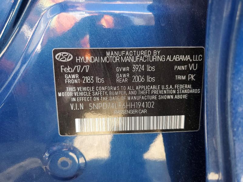 2017 Hyundai Elantra se