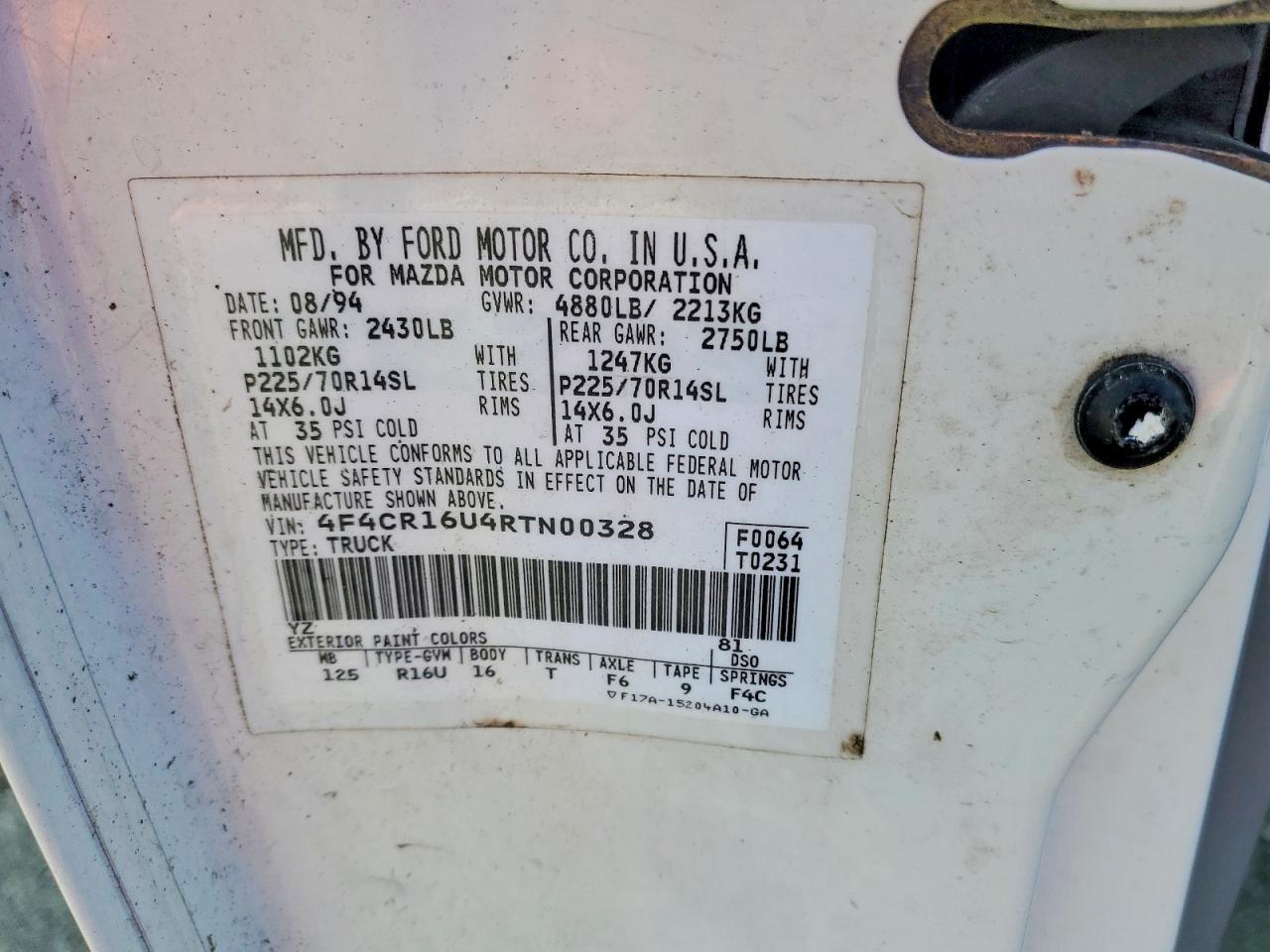 1994 Mazda B3000 cab Plus