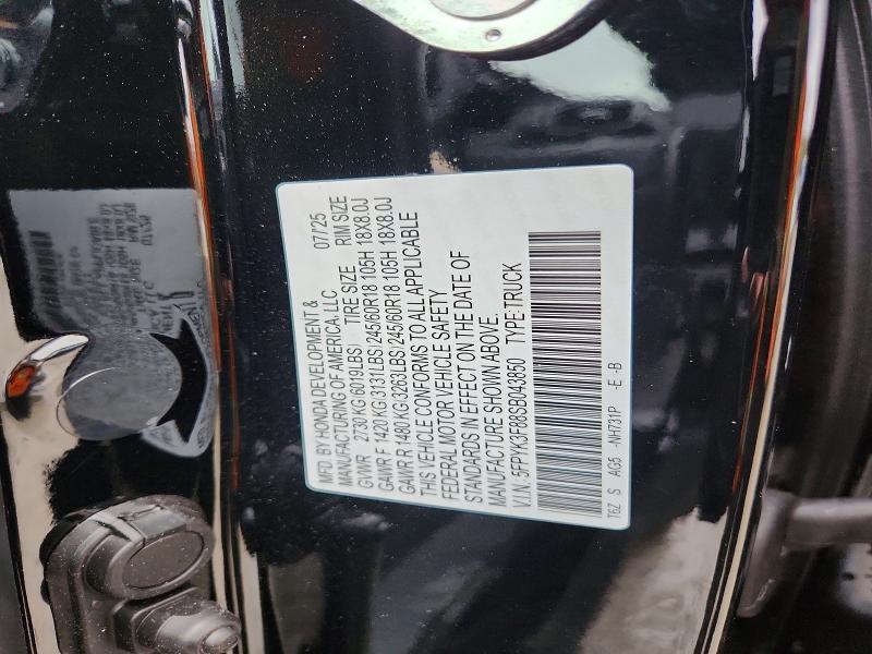 2025 Honda Ridgeline Black Edition