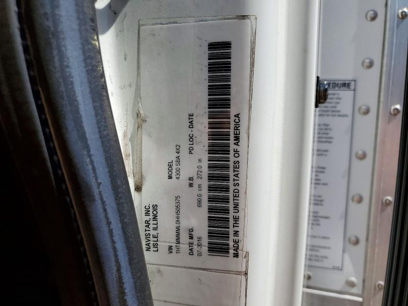 2017 International 4300 BOX Truck