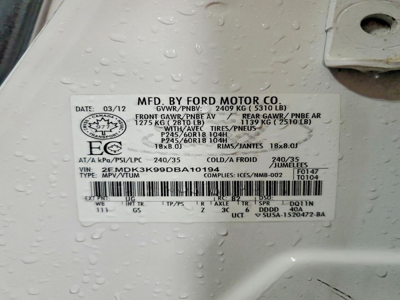 2013 Ford Edge Limited