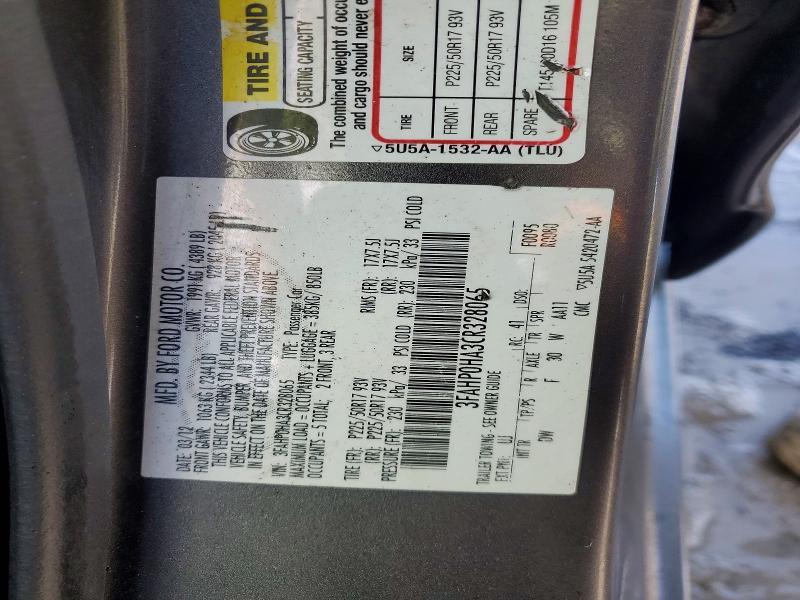 2012 Ford Fusion se