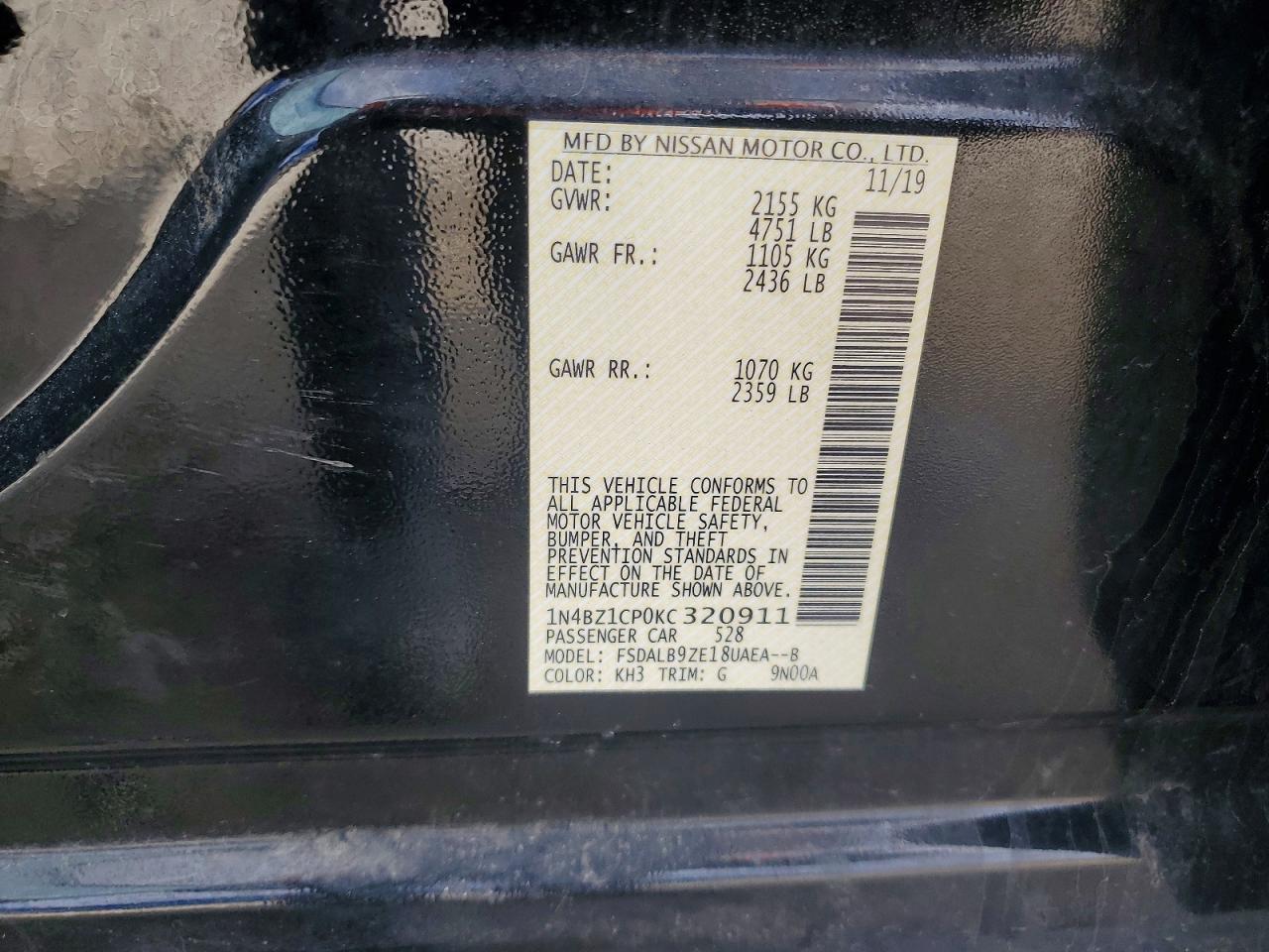 2019 Nissan Leaf s Plus