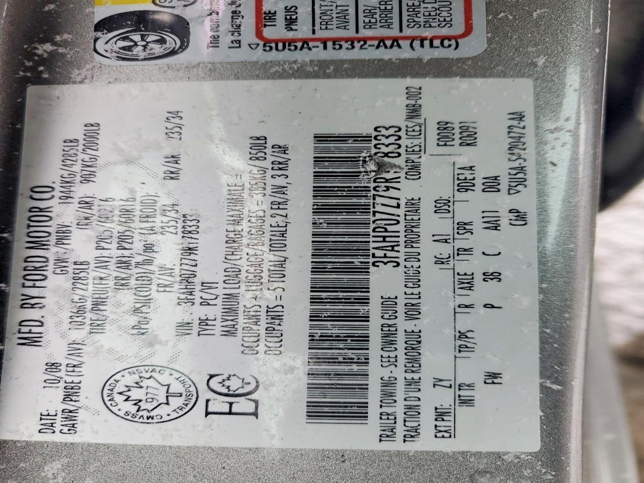 2009 Ford Fusion se