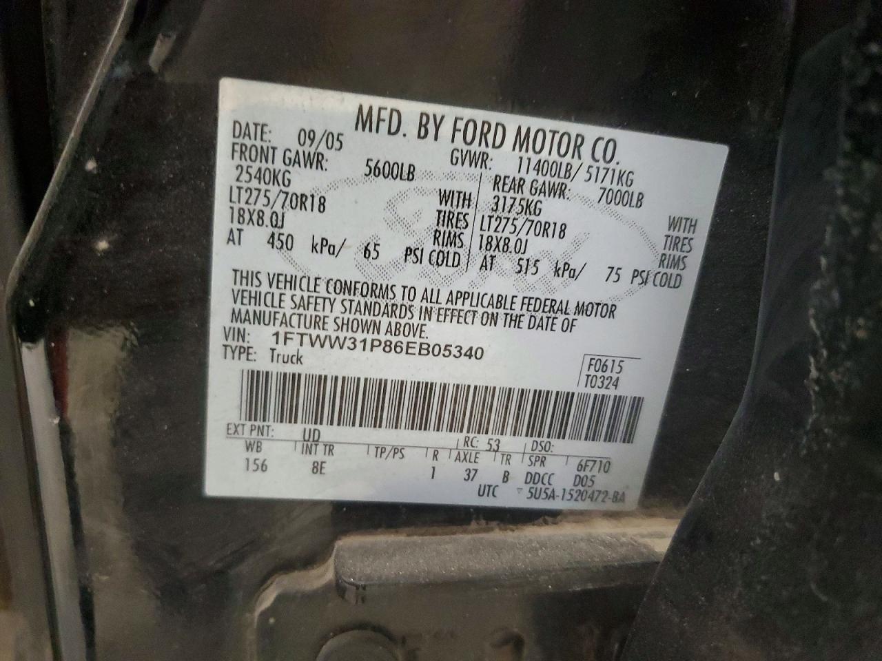 2006 Ford F350 SRW Super Duty