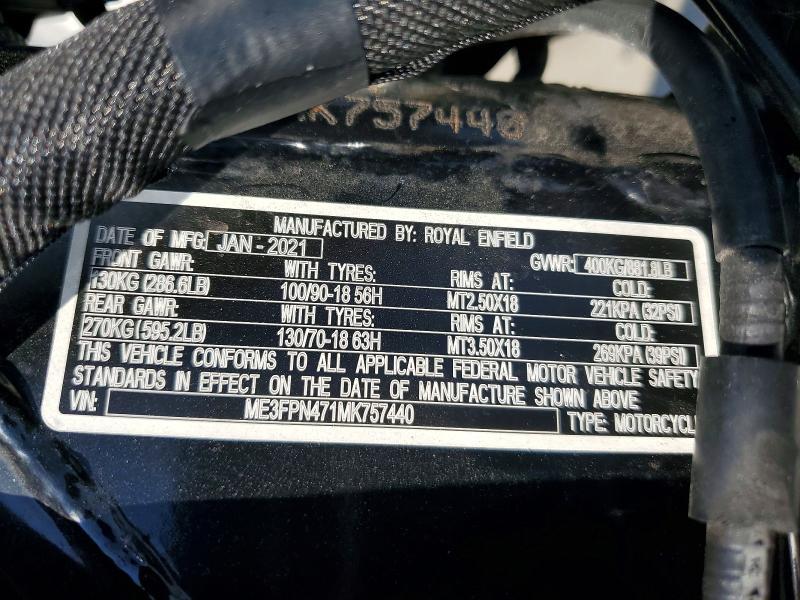 2021 Royal Enfield Motors INT 650