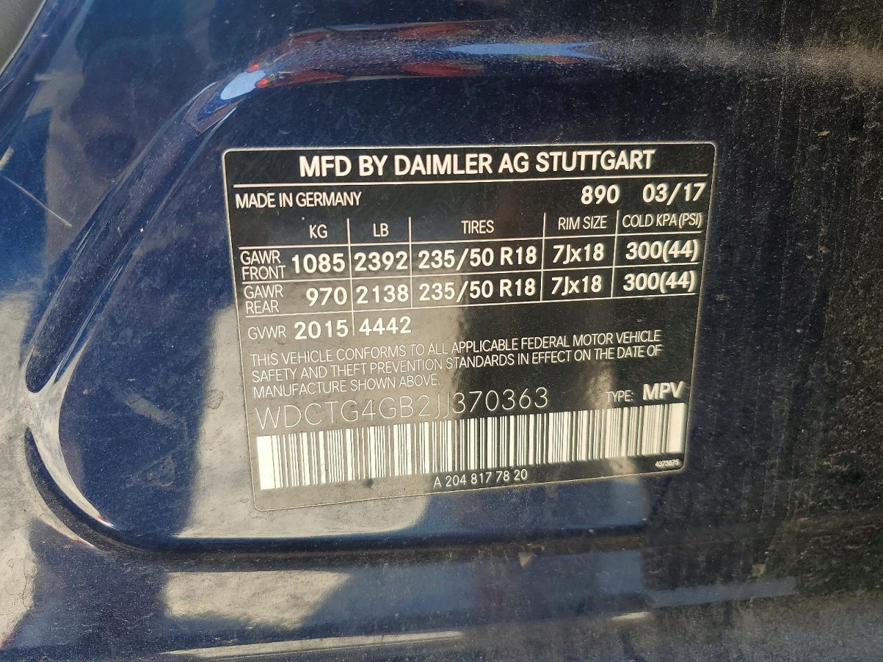 2018 Mercedes-Benz Gla 250 4matic