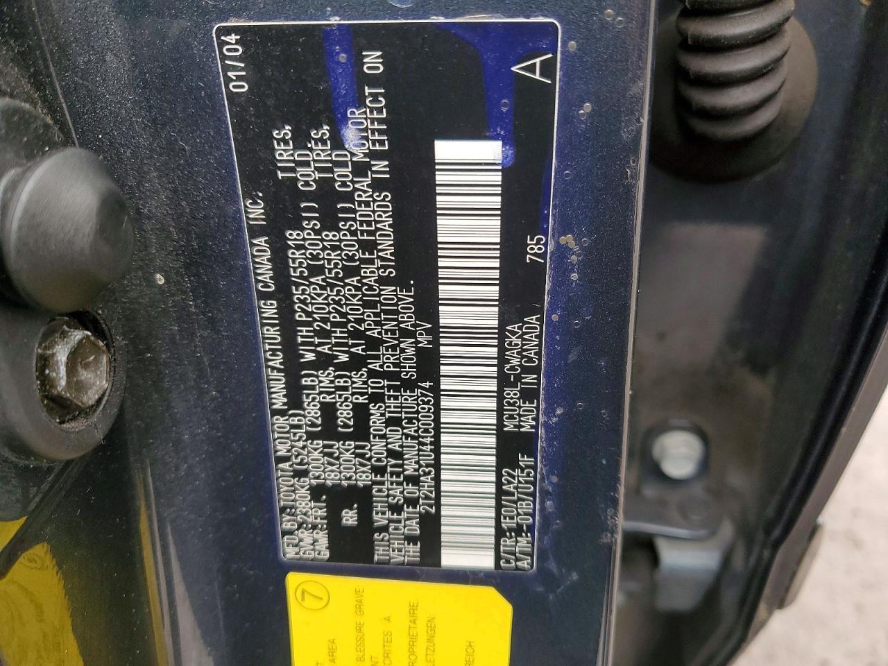 2004 Lexus Rx 330 Base