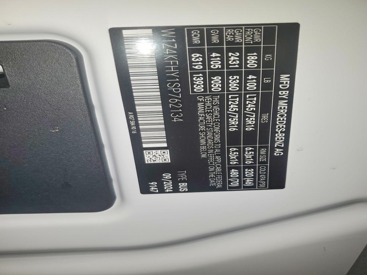 2025 Mercedes-Benz Sprinter 2500