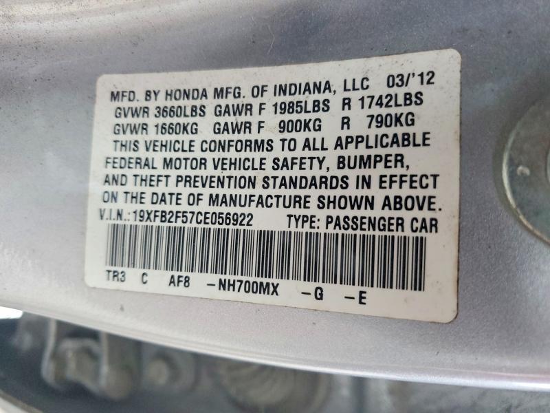 2012 Honda Civic lx